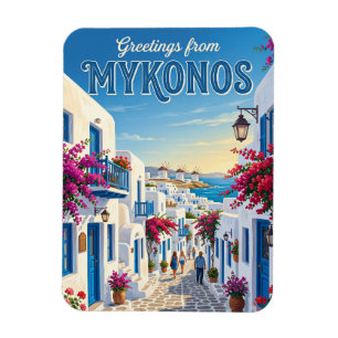 Mykonos Altstadt Griechenland Magnet