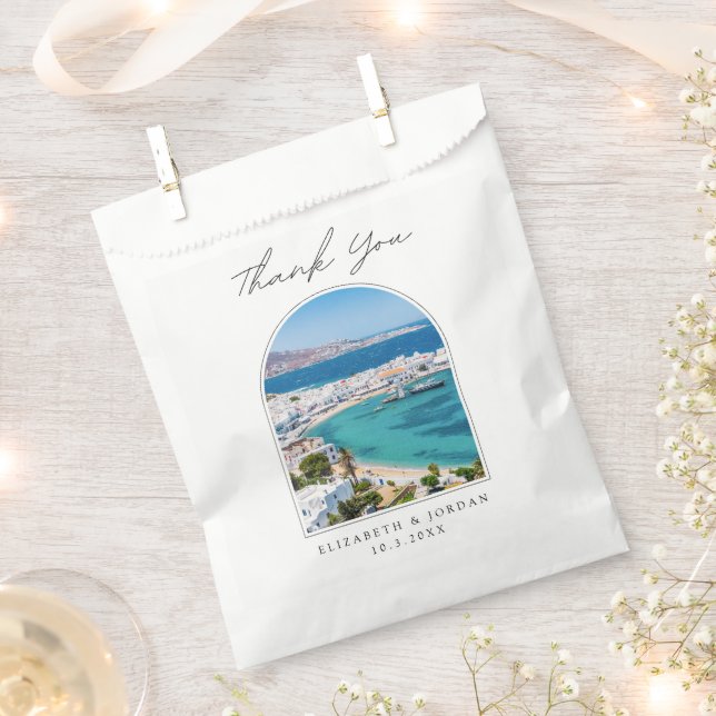Mykonos Gastgeschenk Hochzeit Griechenland Foto Vi Geschenktütchen (Ausgeschnitten)