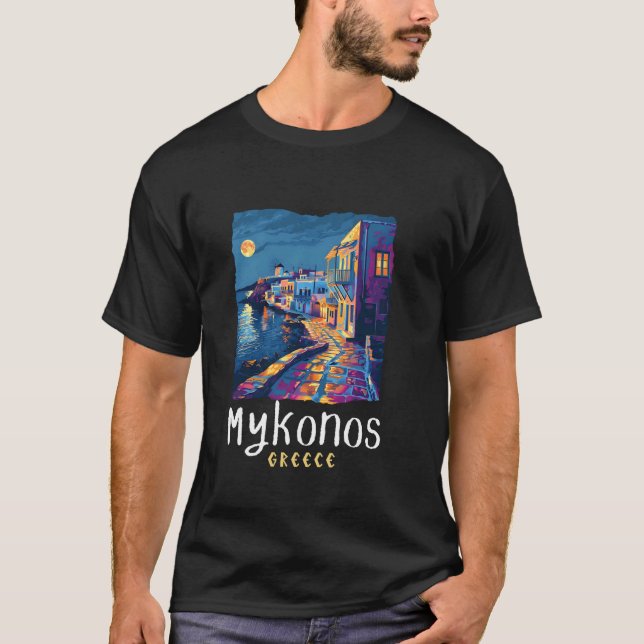 Mykonos Greece Mykonos T-Shirt (Vorderseite)