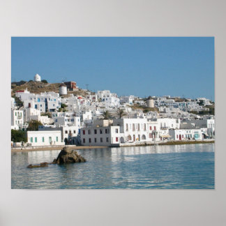 Mykonos Greece Print Poster
