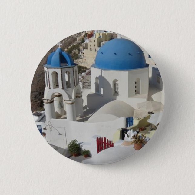 Mykonos Greece Travel Button (Vorderseite)
