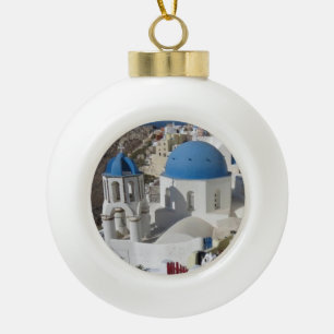 Mykonos Greece Travel Keramik Kugel-Ornament