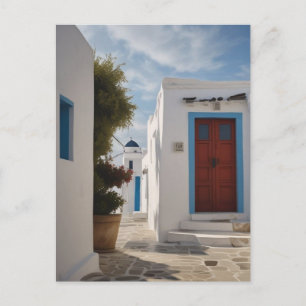 Mykonos Greece Travel Postcard Postkarte