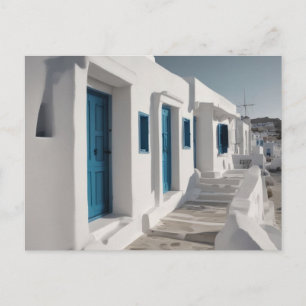 Mykonos Greece Travel Postcard Postkarte