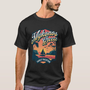 Mykonos Griechenland Familienurlaub Funny Beach Cr T-Shirt