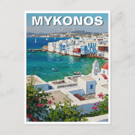 Mykonos Griechenland Griechische Inseln Little Ven Postkarte