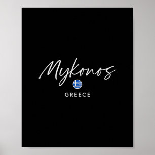 Mykonos Griechenland Inseltrip Sommer Meer Flucht Poster