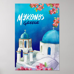 Mykonos Griechenland Kunstmuseum Poster