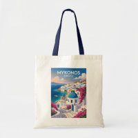 Mykonos Griechenland Küste Reise Kunst Vintage