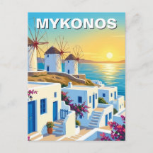 Mykonos Griechenland Kykladen Reise Straße
