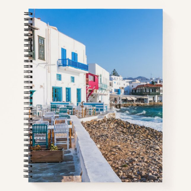 Mykonos, Griechenland Notizbuch (Vorderseite)