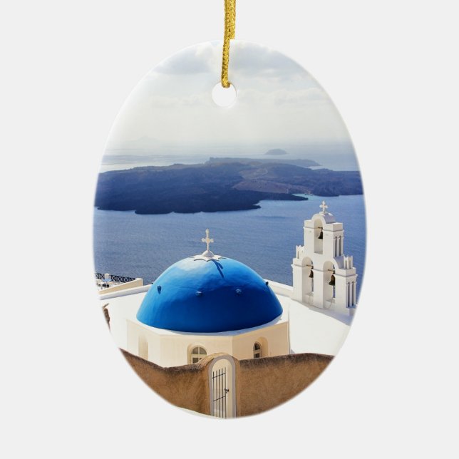 Mykonos Griechenland Reisen Europa Tourismus Santo Keramik Ornament (Vorne)