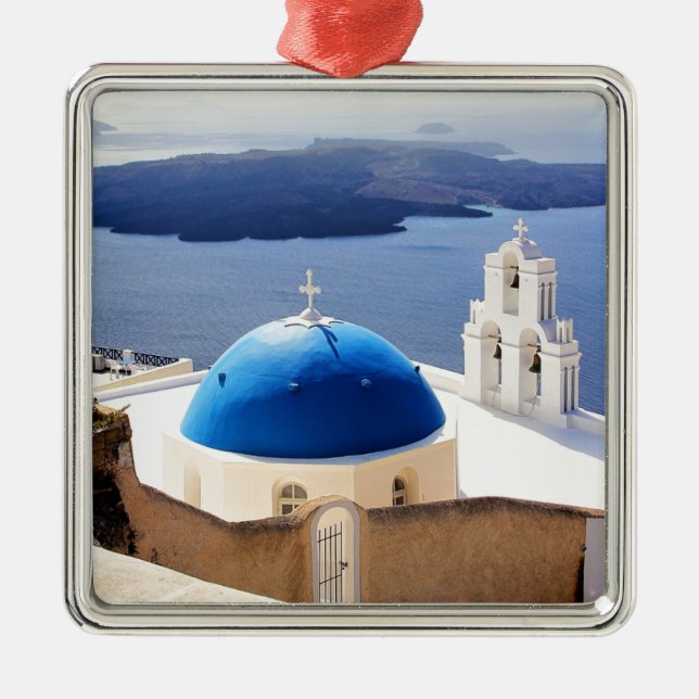 Mykonos Griechenland Reisen Europa Tourismus Santo Ornament Aus Metall (Vorne)