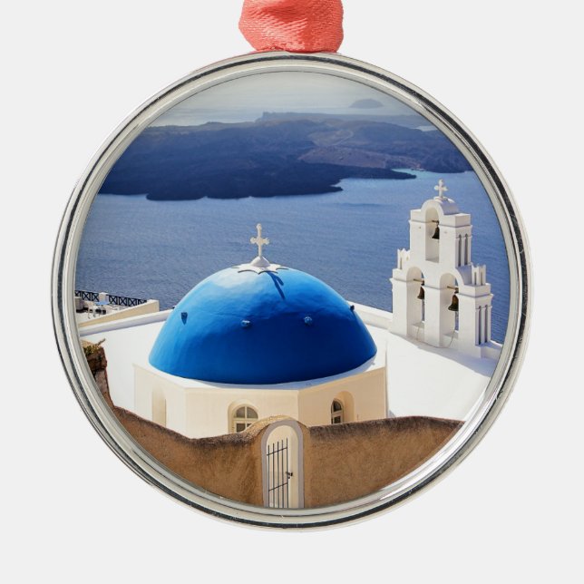 Mykonos Griechenland Reisen Europa Tourismus Santo Ornament Aus Metall (Vorne)