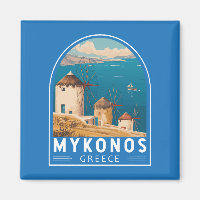 Mykonos Griechenland Reisen Kunstemblem