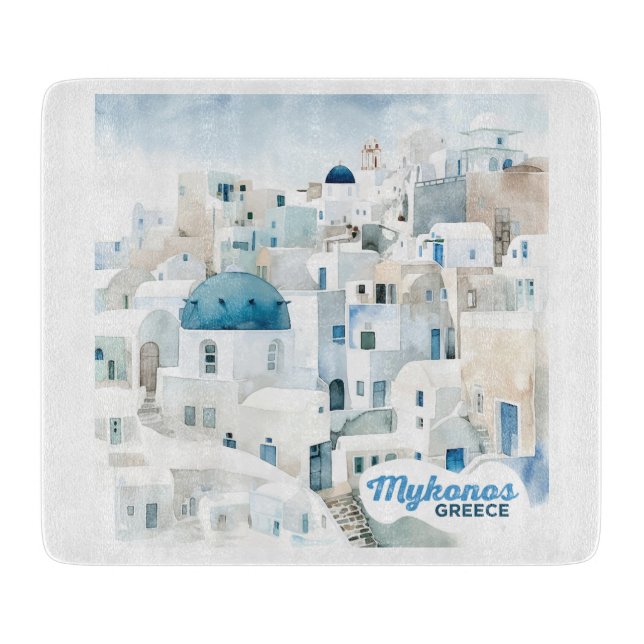 Mykonos Griechenland Schneidebrett (Vorderseite)