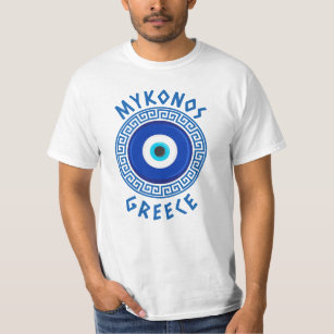 Mykonos, Griechenland - T - Shirt des griechischen