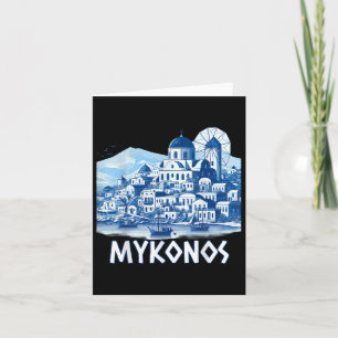 Mykonos Island Griechenland Griechenland Souvenir Karte