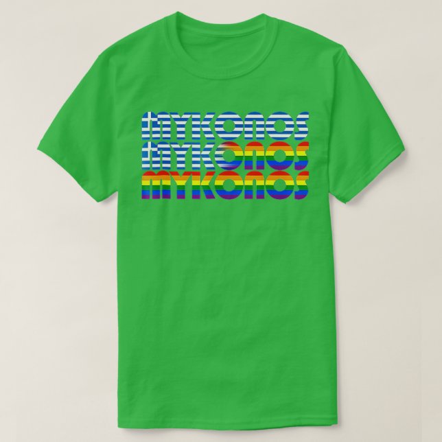 Mykonos Mykonos Griechenland Gay Pride  T-Shirt (Design vorne)