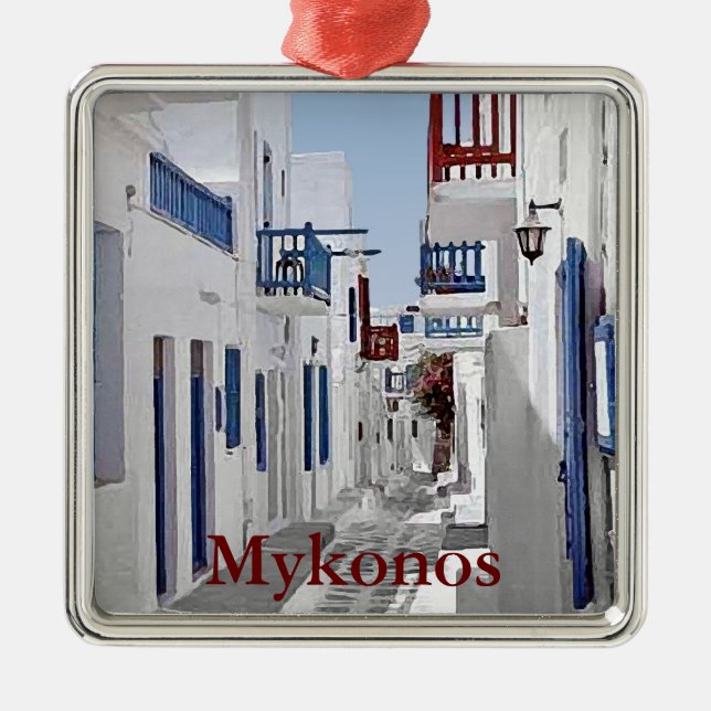 Mykonos Ornament Aus Metall (Vorne)