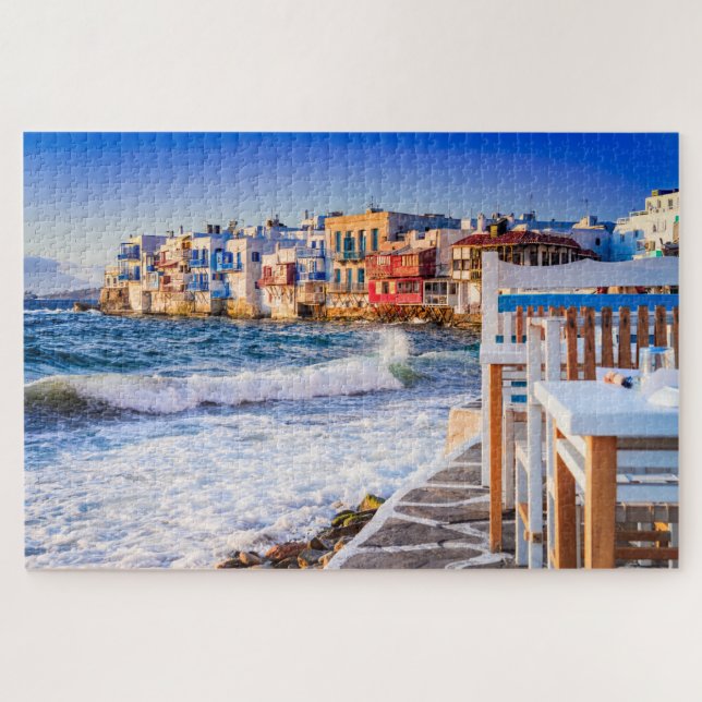 Mykonos-Puzzle aus Griechenland Puzzle (Horizontal)
