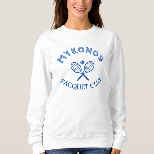 Mykonos Racquet Club Sweatshirt (Vorderseite)