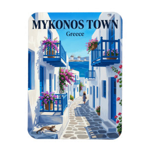 Mykonos Stadt, Mykonos, Griechenland Griechenland Magnet