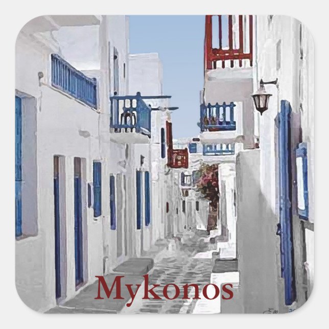 Mykonos Sticker (Vorderseite)