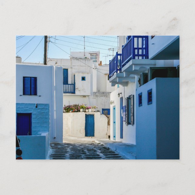 Mykonos Town Postkarte (Vorderseite)