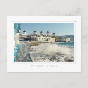 Mykonos Windmills Postcard Postkarte