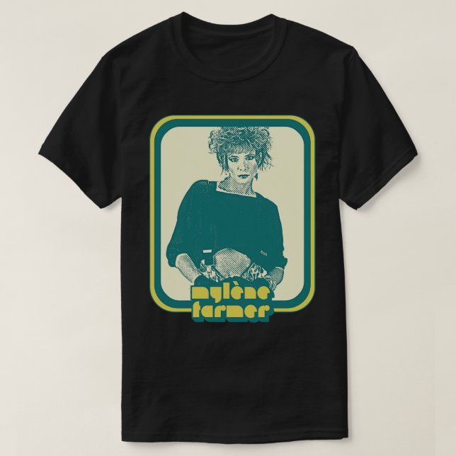 Mylene Bauer Retro Francophile Fan Design 1 T-Shirt (Design vorne)