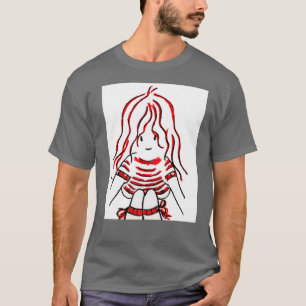MYLENE FARMER ZEICHNUNG Mädchen Familie Retro T-Shirt