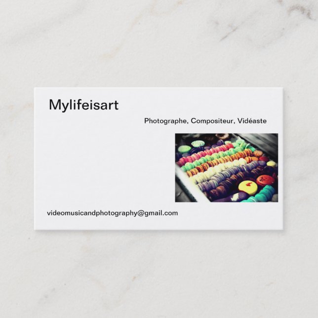 Mylifeisart-Visitenkarte Visitenkarte (Vorderseite)