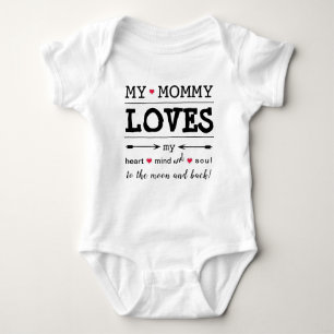 MyMommy "My Mommy Lieben Me" Baby Bodysuit Baby Strampler