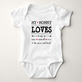 MyMommy "My Mommy Lieben Me" Baby Bodysuit Strampler