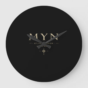 MYN Vintage Retro gewaschene Streetwear  Große Wanduhr