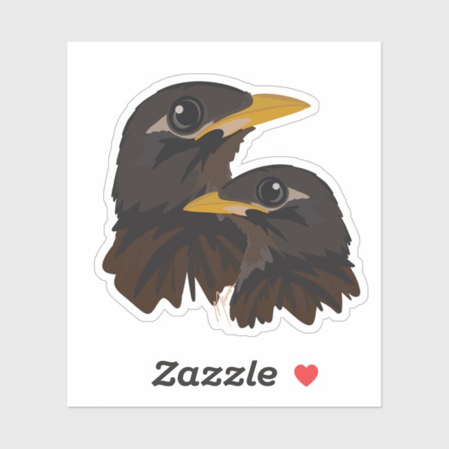 Myna Birds Aufkleber (Blatt)