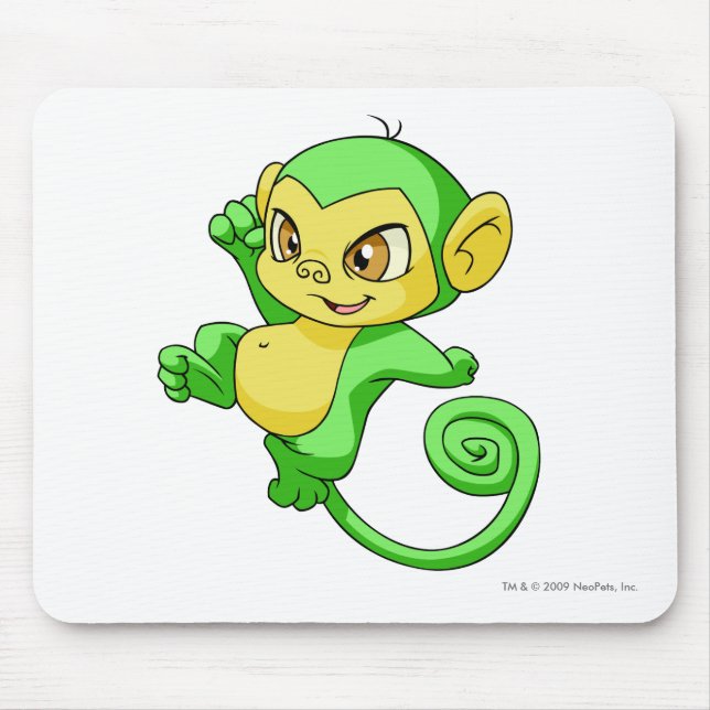 Mynci Grün Mousepad (Vorne)