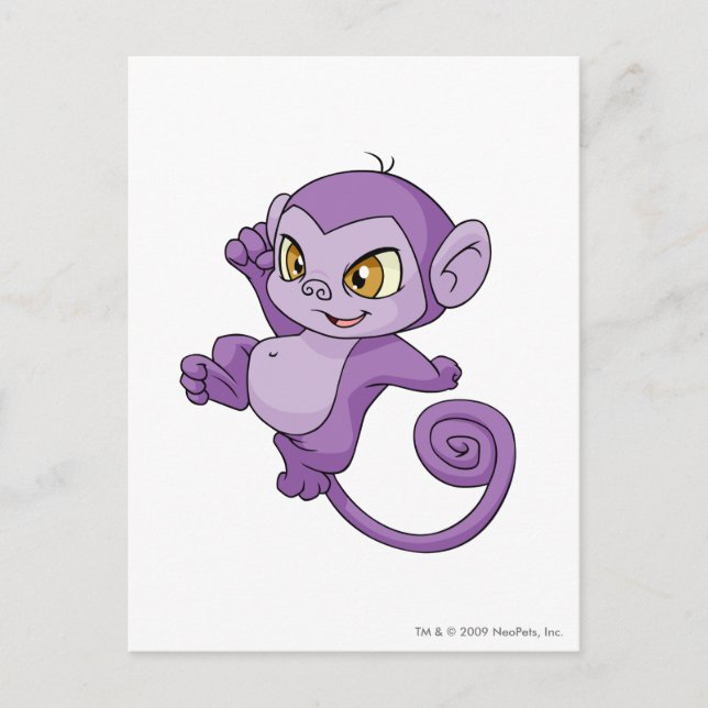 Mynci Lila Postkarte (Vorderseite)