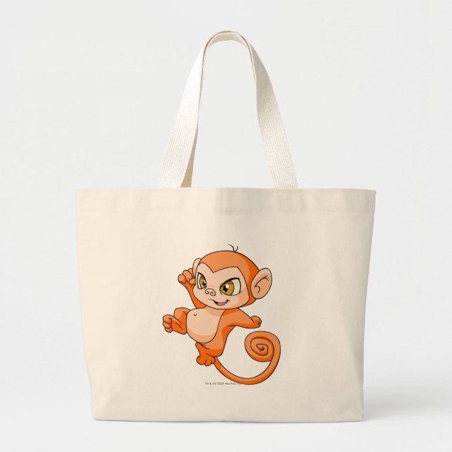 Mynci Orange Jumbo Stoffbeutel (Vorne)