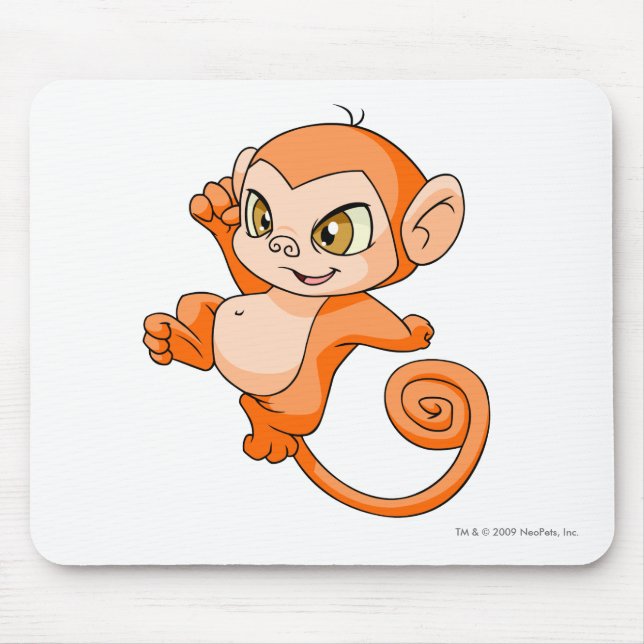 Mynci Orange Mousepad (Vorne)