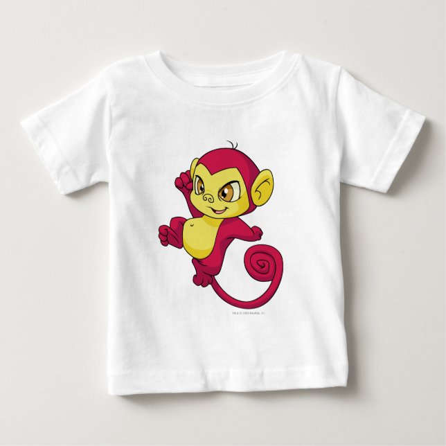 Mynci Rot Baby T-shirt (Vorderseite)