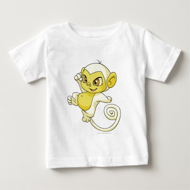 Mynci Weiß Baby T-shirt (Vorderseite)