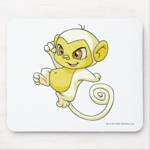 Mynci Weiß Mousepad
