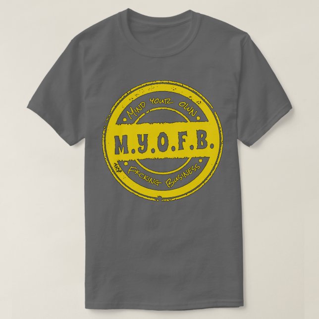 MYOFB Yellow T-Shirt (Design vorne)