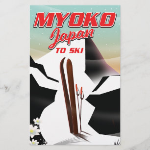 myoko japan ski poster flyer