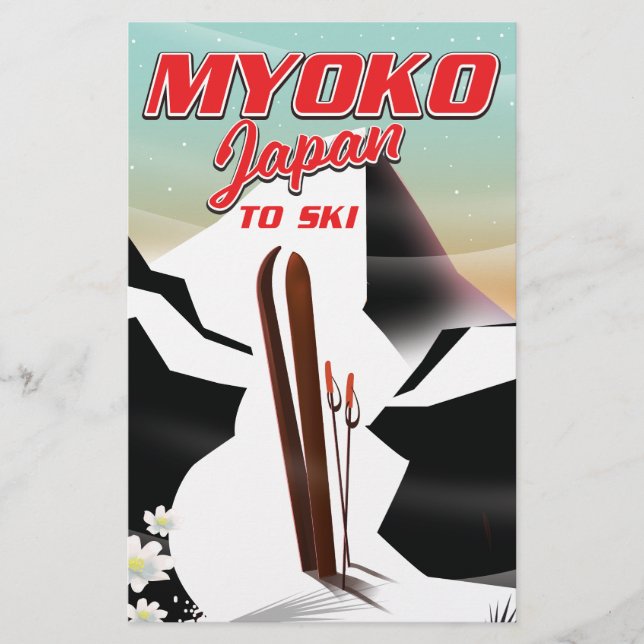 myoko japan ski poster flyer (Vorne)