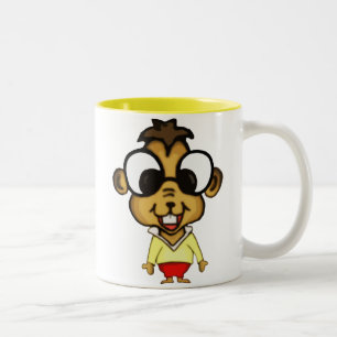 Myopic Chipmunk-Tasse Zweifarbige Tasse