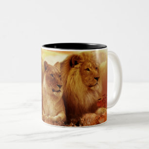 myPet Lion und Lioness Zweifarbige Tasse
