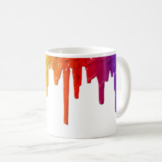 MyPride365 - Regenbogen-Farben-Tropfen-Tasse Kaffeetasse